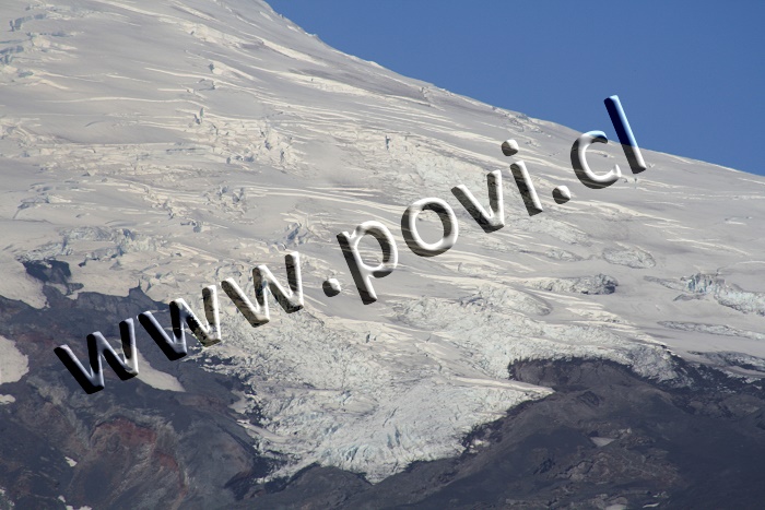 Zona de acumulación · sector sur del glaciar