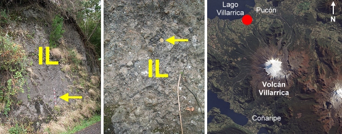 Sector Candelaria: depósitos submarinos de Ignimbrita Licán